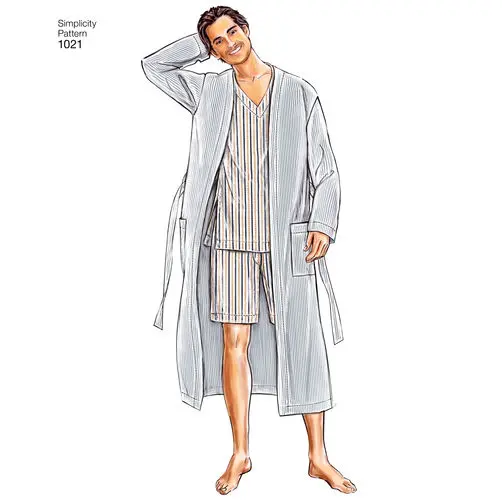 Simplicity Men's Pyjamas And Robe S1021 1