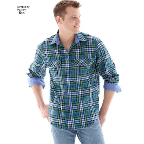 Simplicity Men's Shirts S1544 1