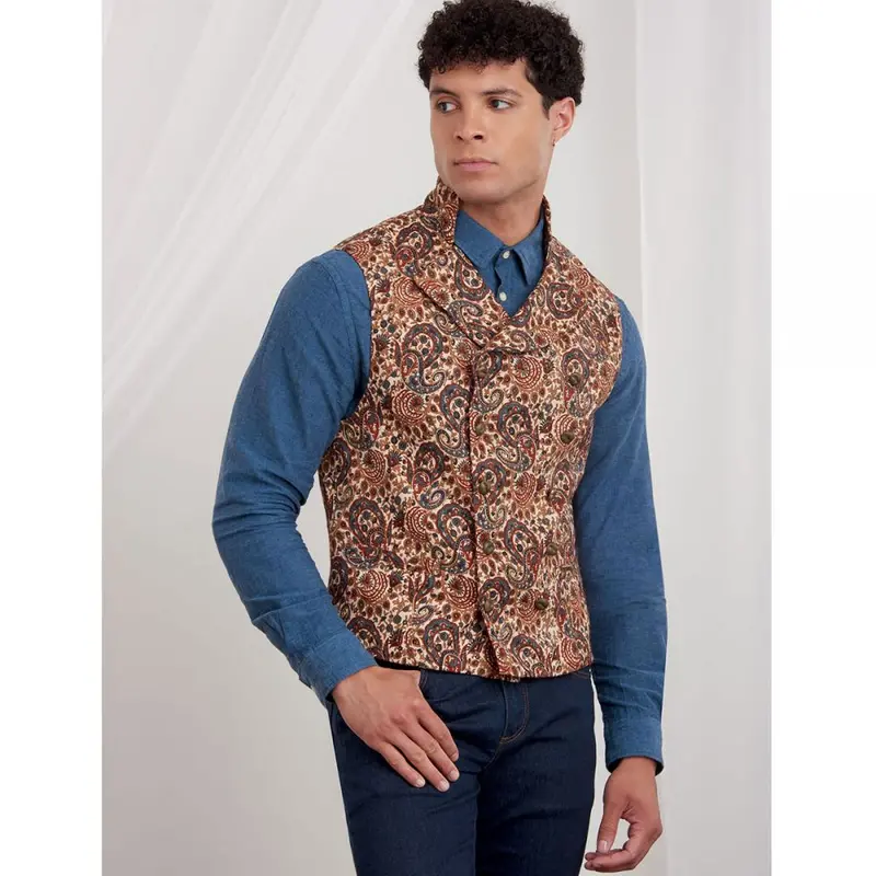Simplicity Men's Waistcoat S9457 1
