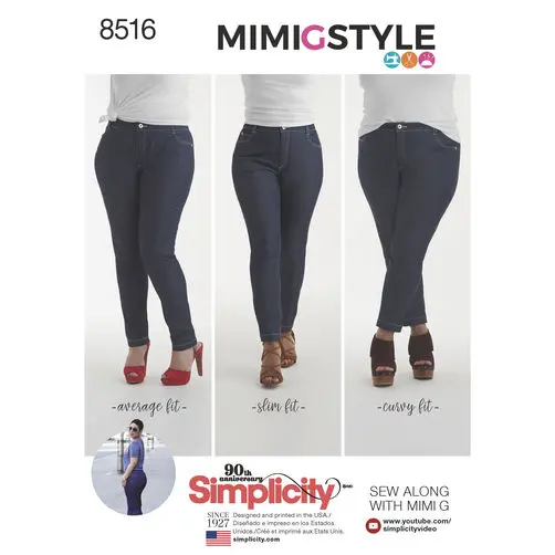 Simplicity Skinny Jeans S8516 1
