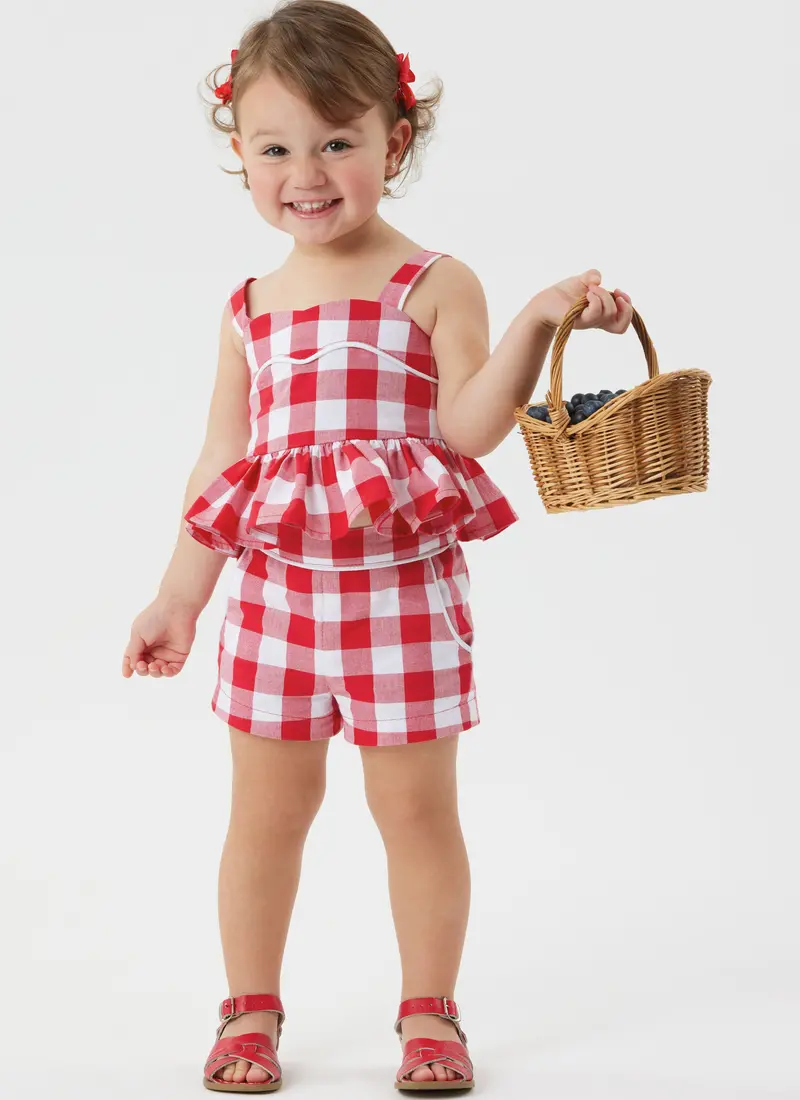 Simplicity Toddlers' Dress, Top And Shorts S3112 1