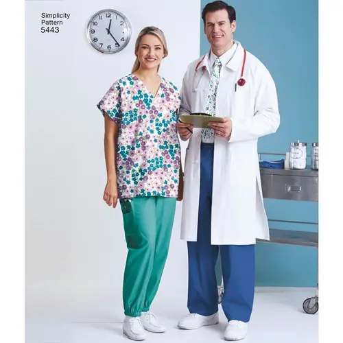 Simplicity Unisex Scrubs S5443 1