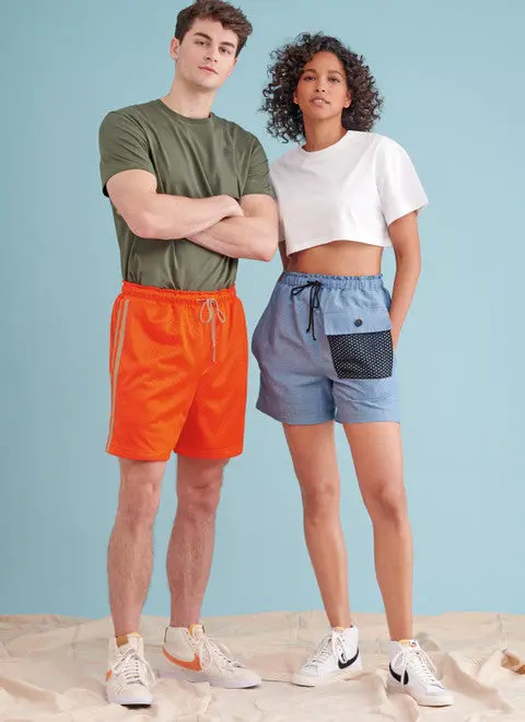 Simplicity Unisex Shorts S9795 1