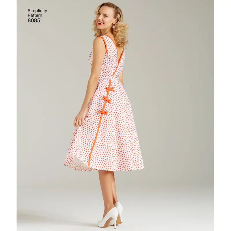 Simplicity Vintage 1950'S Dress S8085 1
