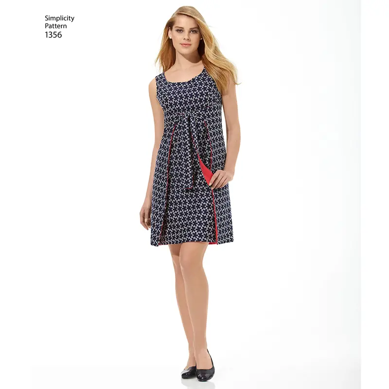 Simplicity Vintage 1970'S Wrap Dress S1356 1