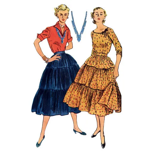 Simplicity Vintage Blouse And Skirt S9537 1