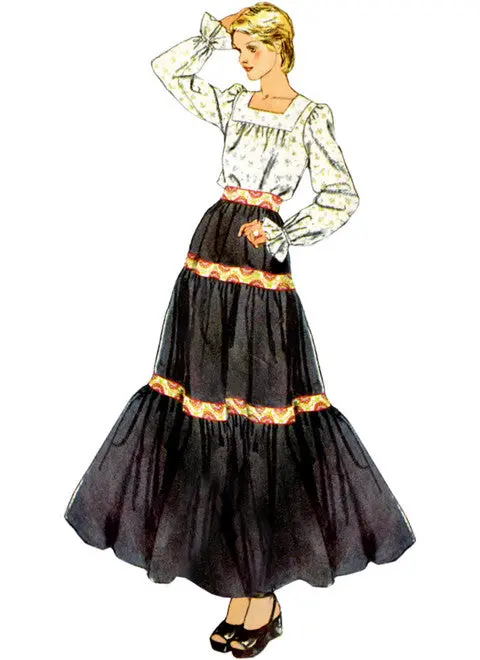 Simplicity Vintage Blouse & Skirt S9816 1