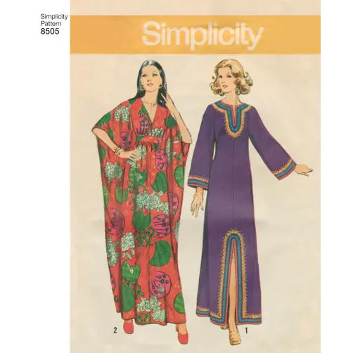 Simplicity Vintage Caftans S8505 1