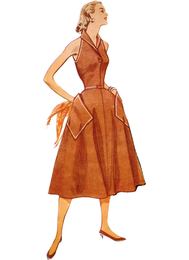 Simplicity Vintage Dress S9913 1