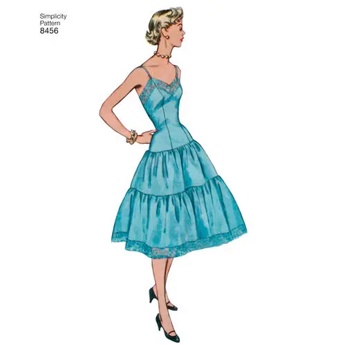 Simplicity Vintage Petticoat And Slip S8456 1