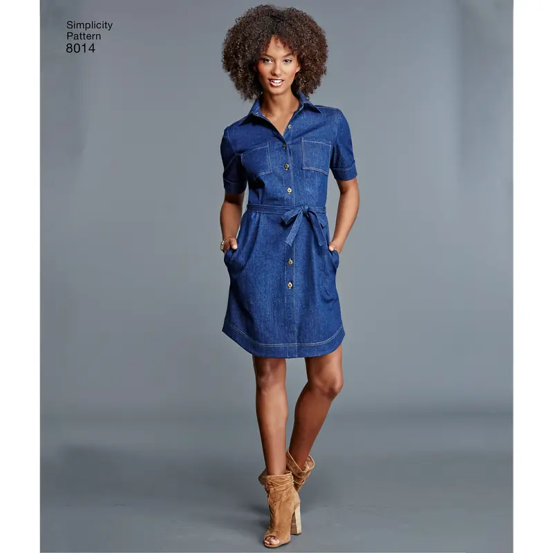 Simplicity Vintage Shirt Dress S8014 1