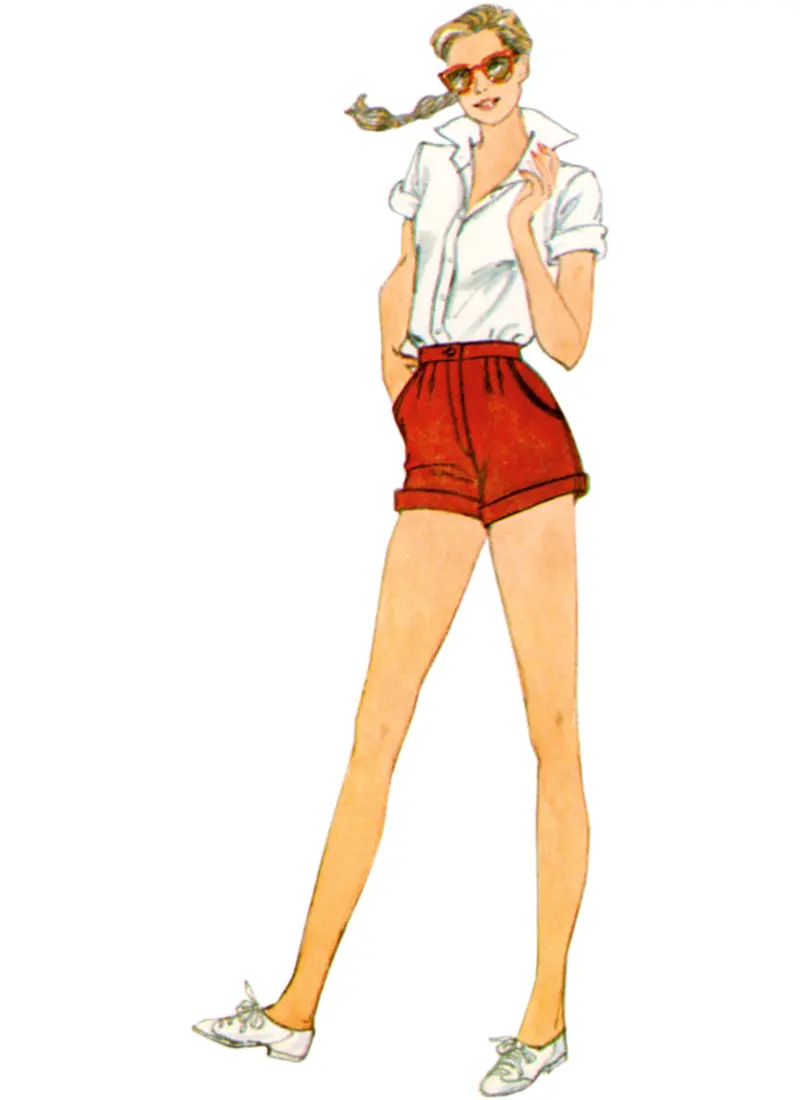 Simplicity Vintage Shorts S9977 1