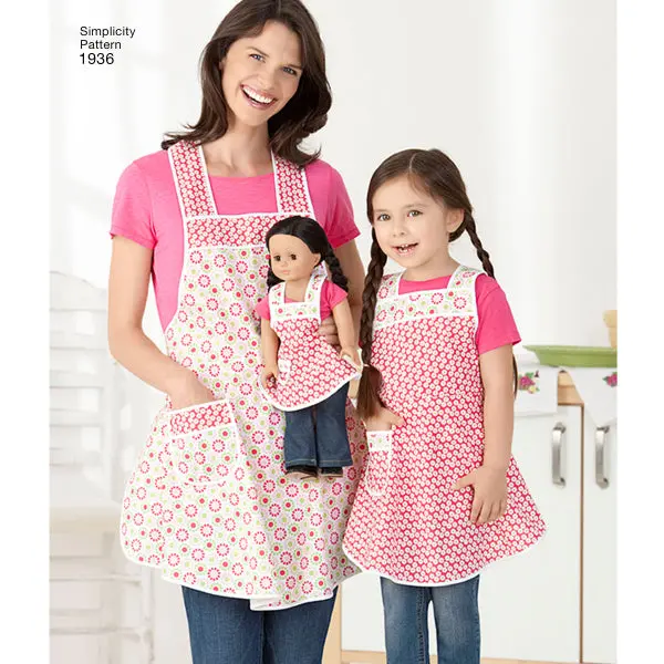 Simplicity Women's/Children's Aprons S1936 1