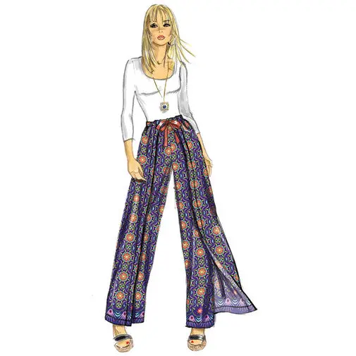 Simplicity Wrap And Tie Trouserskirt S9595 1