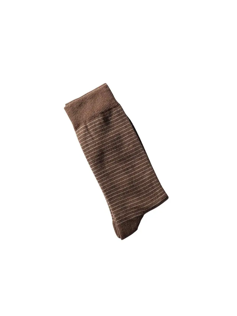 Sinau Socks Krata Wine Dark Brown 1