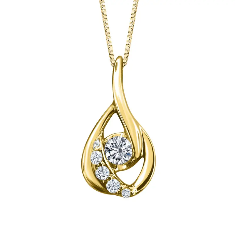 Sirena® Golden Bloom Diamond Pendant 1