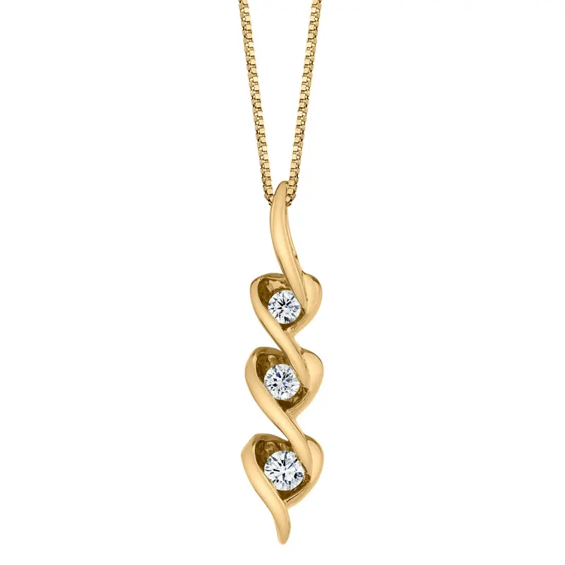 Sirena® Golden Tides Diamond Pendant 1
