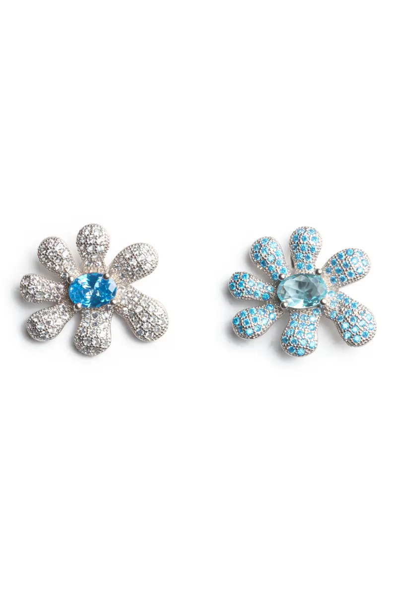 Sky Mix Squashed Blossom Earring 1
