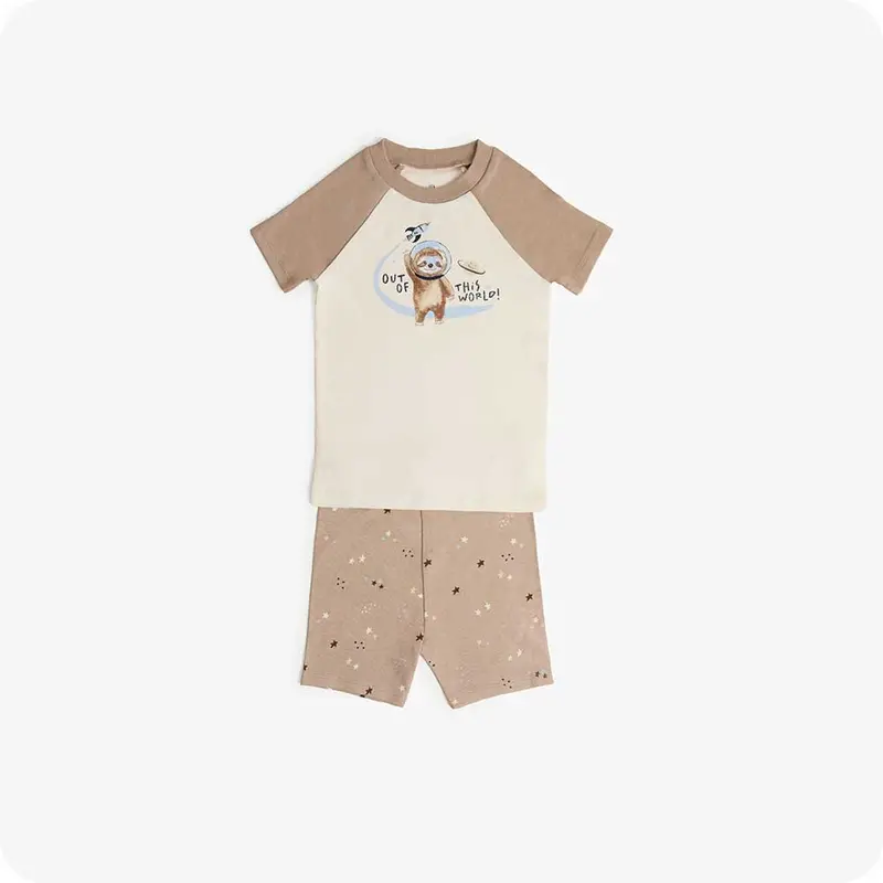 Sloth Shorties Pajamas 1