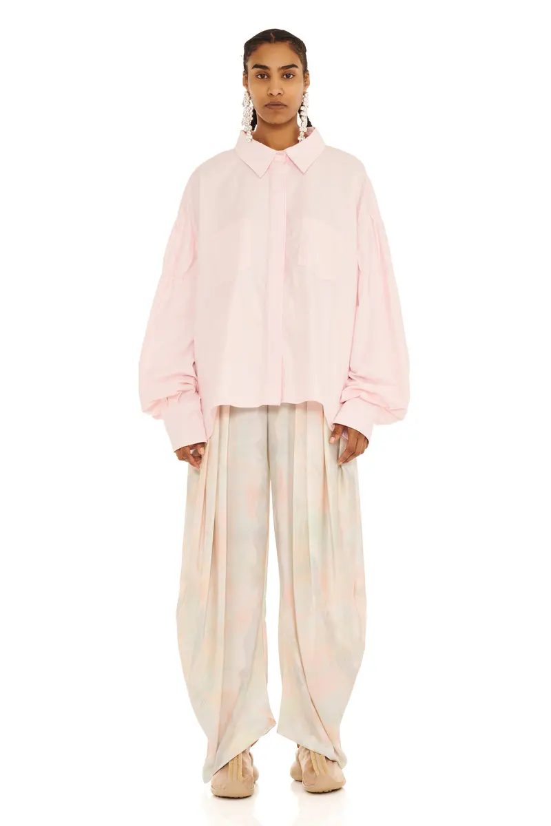 Soft Pink Chason Button Up 1