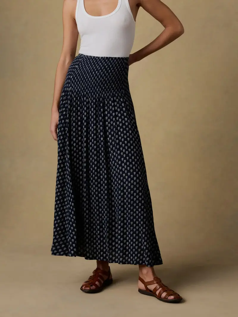 Sophia Smocked Skirt 1