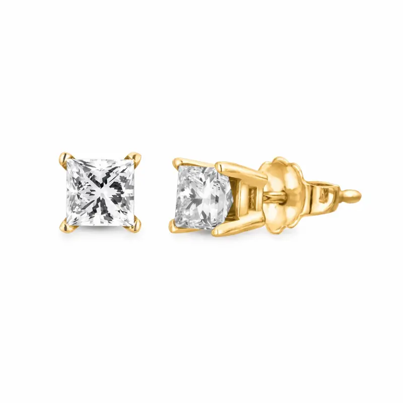 Squarelight Princess Diamond Studs 1