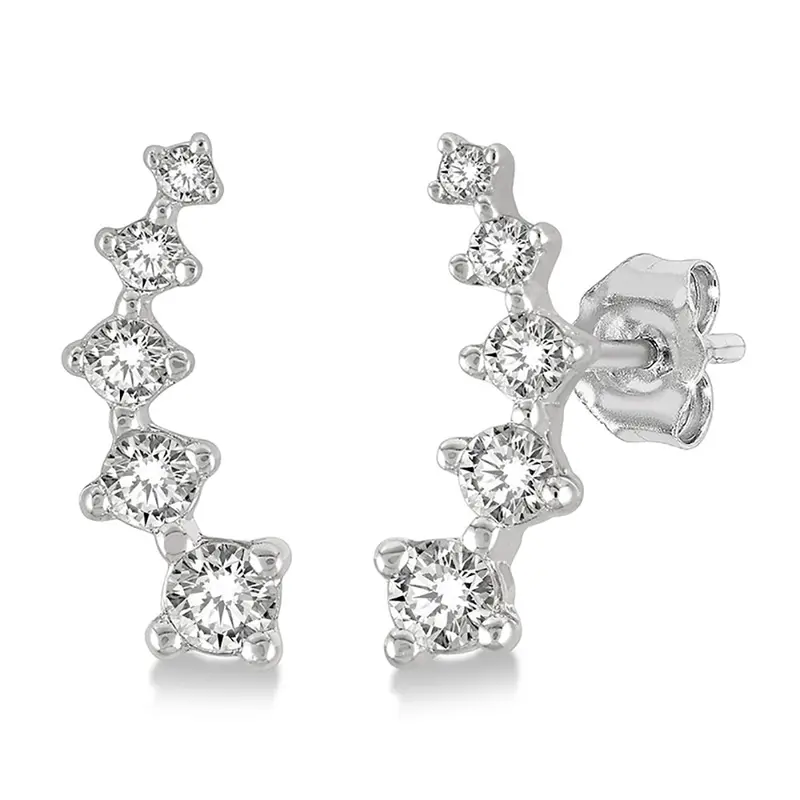 Stairline Diamond Ear Climbers 1