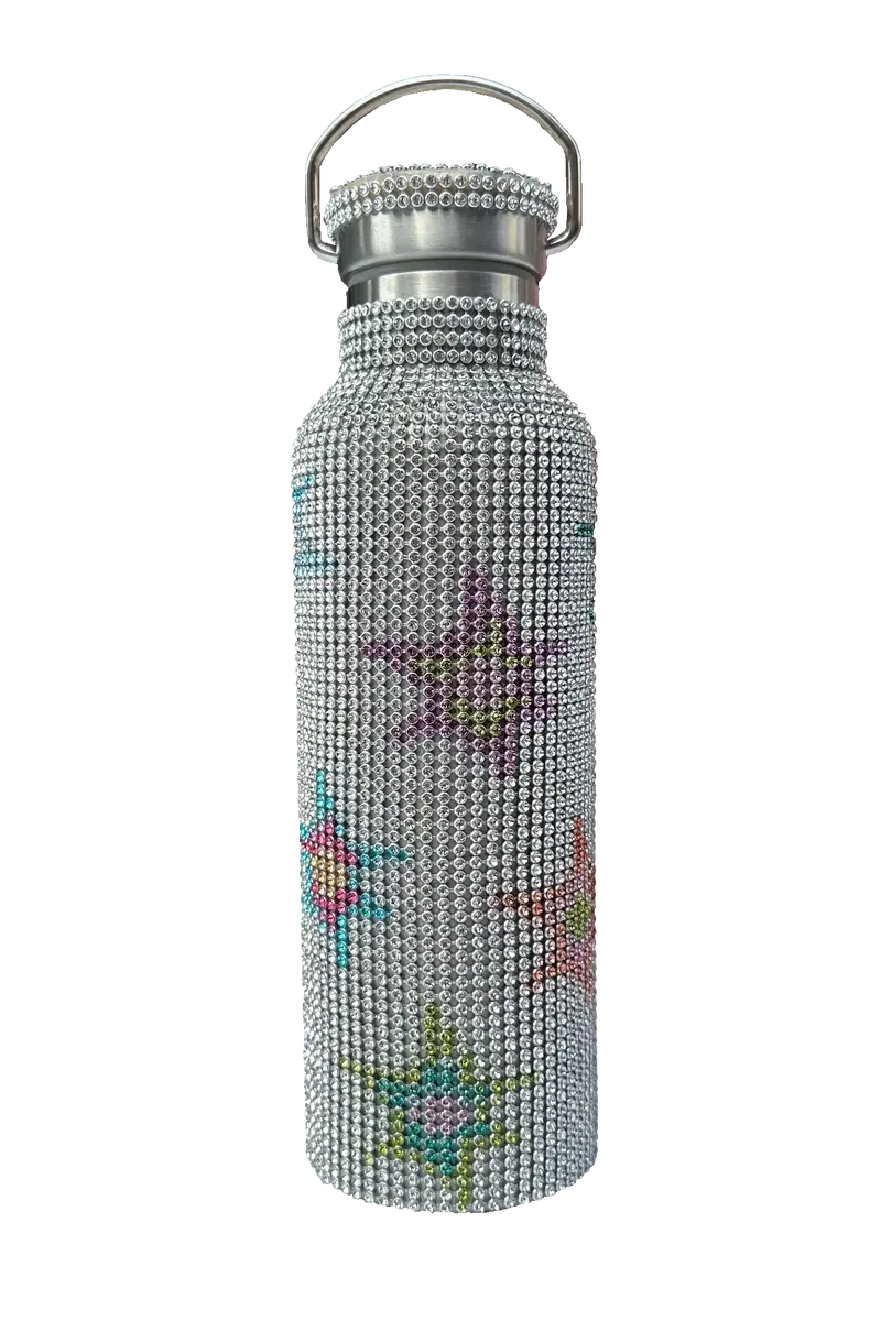 Starburst Multi Rhinestone Water Bottle 1