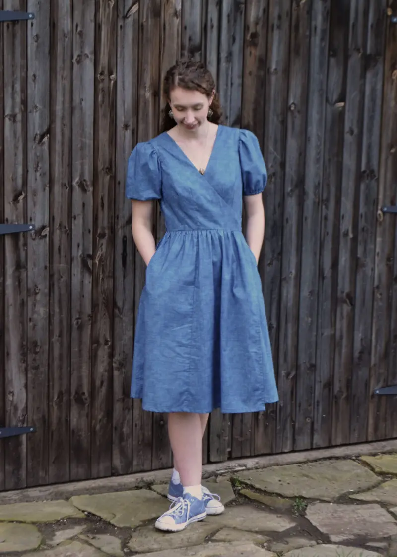 Stitched In Wonderland Blossom Wrap Dress - Printed Copy Shop B Cup (+£7.00) 1