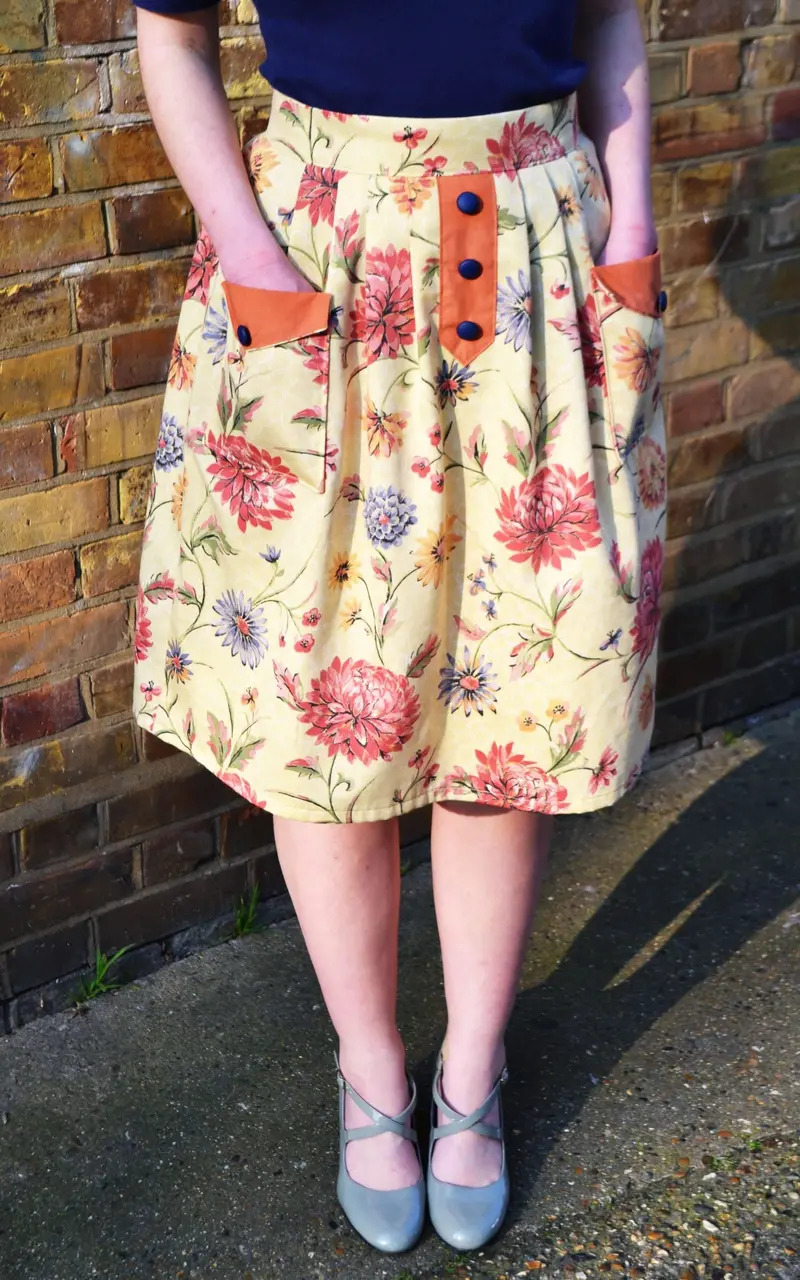 Stitched In Wonderland Pocketful Skirt - Printed Copy Shop (+£5.00) 1