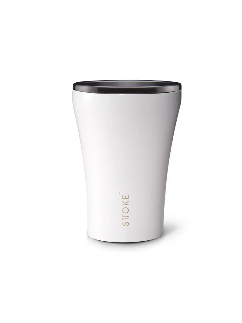 Sttoke Classic Insulated Ceramic Cup 8Oz Angel White 1