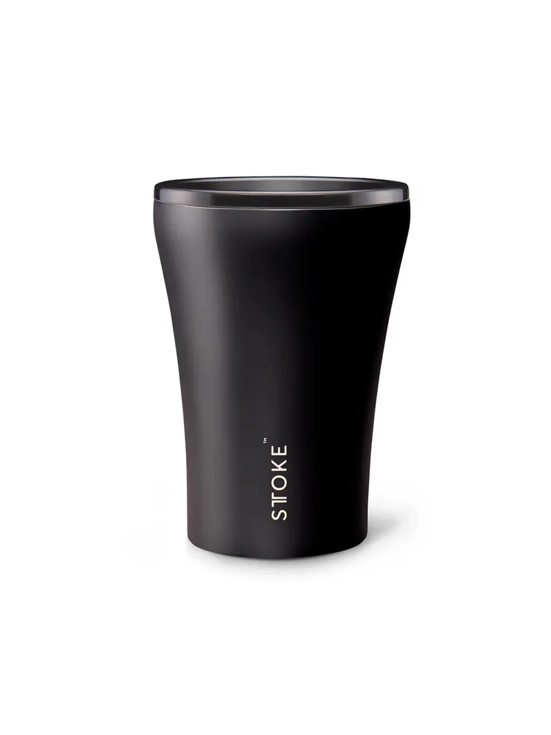 Sttoke Classic Insulated Ceramic Cup 8Oz Luxe Black 1