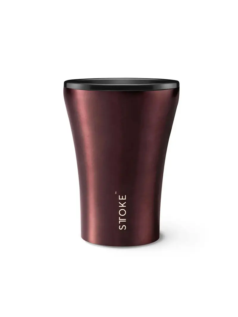 Sttoke Limited Edition Insulated Ceramic Cup 8Oz Rustic Brown 1