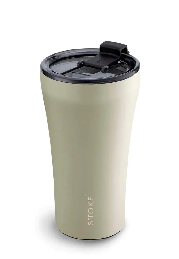 Sttoke Limited Edition Leakproof Insulated Ceramic Cup Mousse Taupe 1