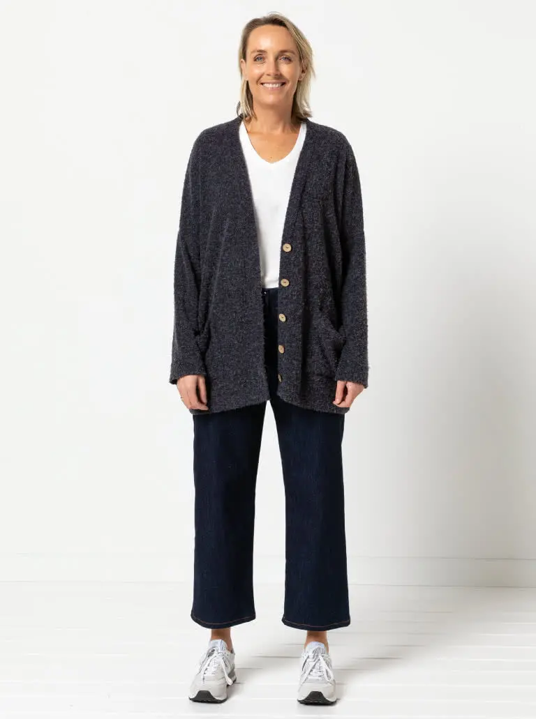 Style Arc Sabel Boyfriend Knit Cardi 1