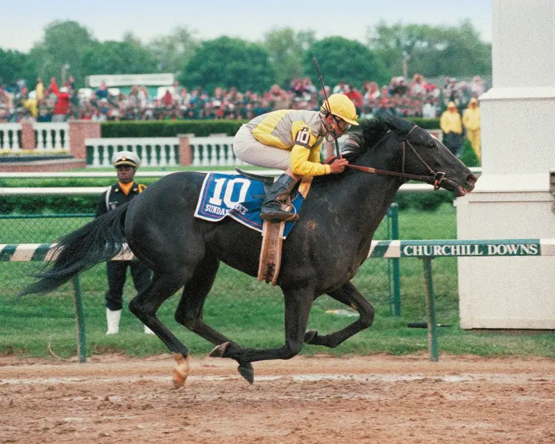 Sunday Silence Winning Kentucky Derby 1