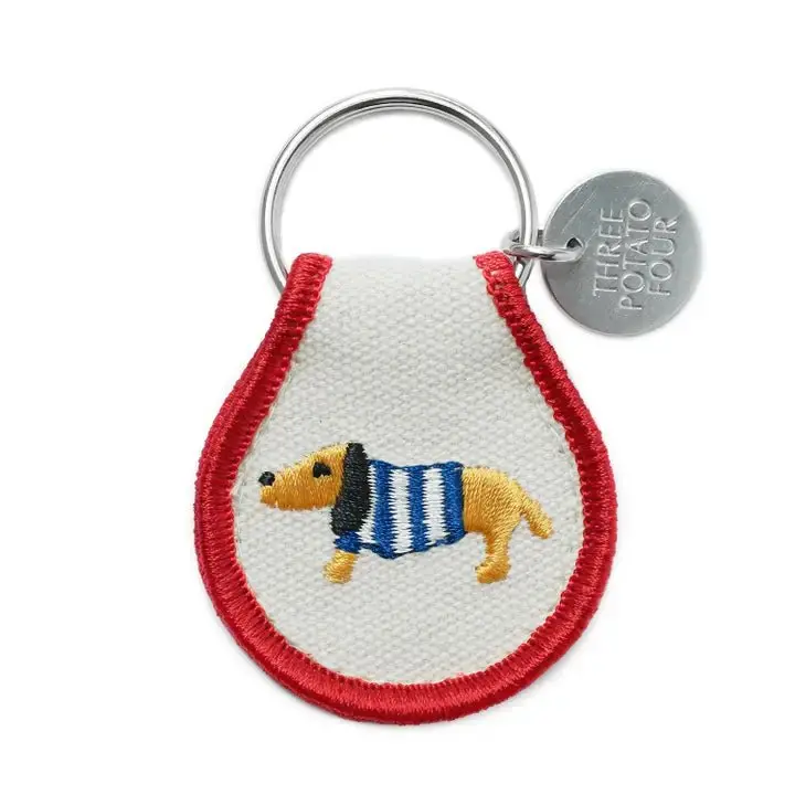 Sweater Dog Patch Keychain 1