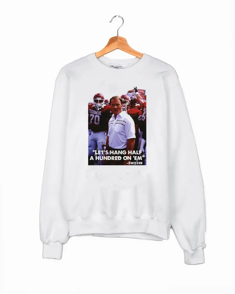 Switzer Hang Half A Hundred White Sweatshirt 1