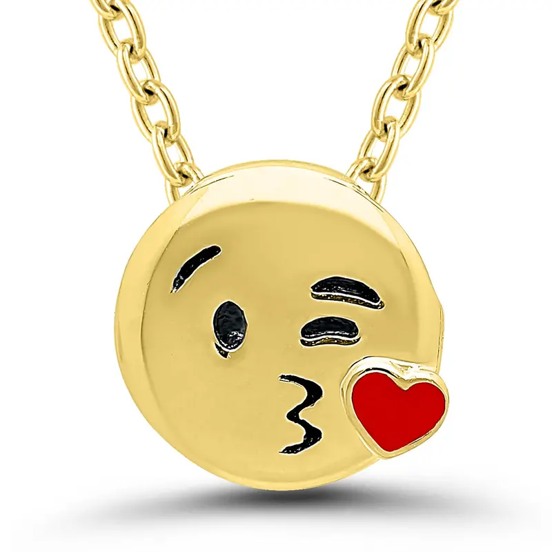 Tali & Tabi Kiss Emoji Pendant 1