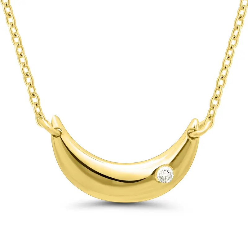 Tali & Tabi Lunar Gleam Crescent Necklace 1