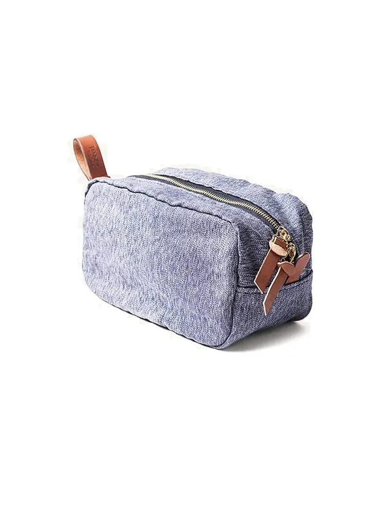 Tanner Goods Drifter Dopp Kit Navy Salt & Pepper 1