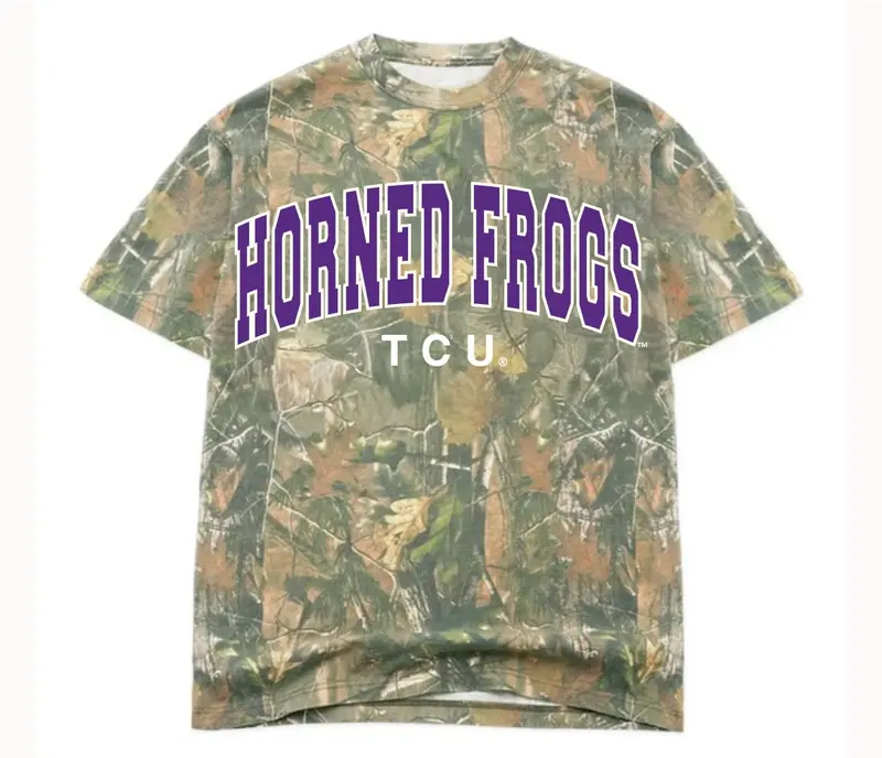 Tcu Horned Frogs Filled Gault Camouflage Tee 1