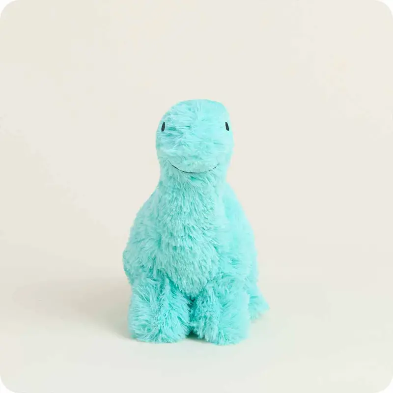 Teal Long Neck Dinosaur Warmies Junior 1