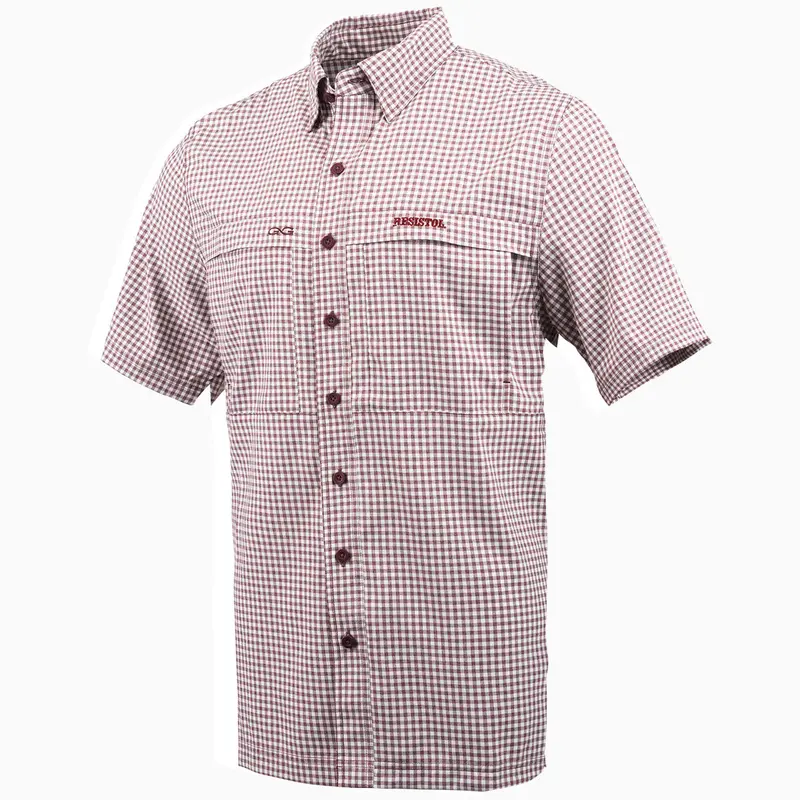 Tekcheck Maroon Half Sleeve 1