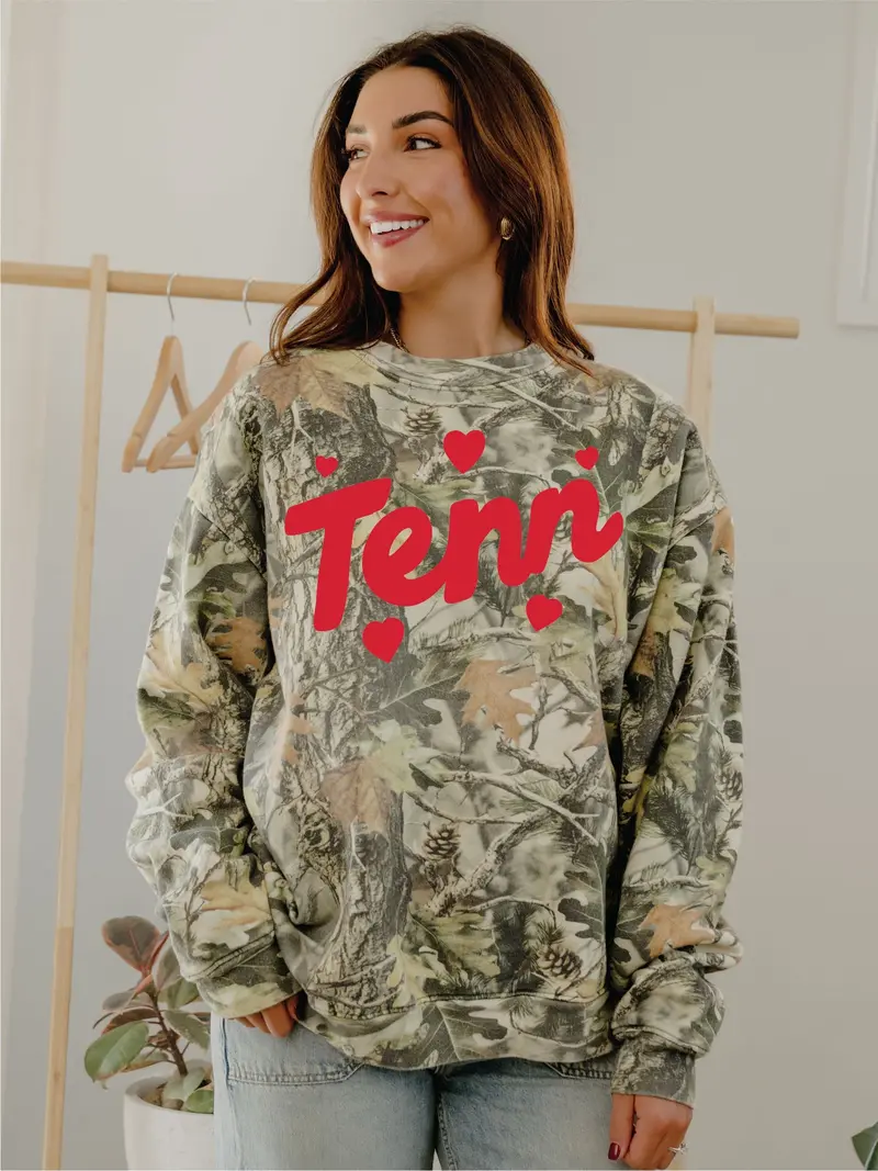 Tennessee Hearts Camouflage Sweatshirt 1