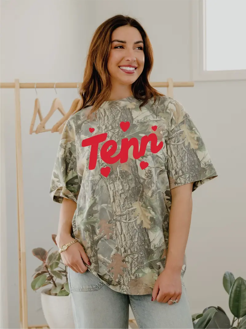 Tennessee Hearts Camouflage Tee 1