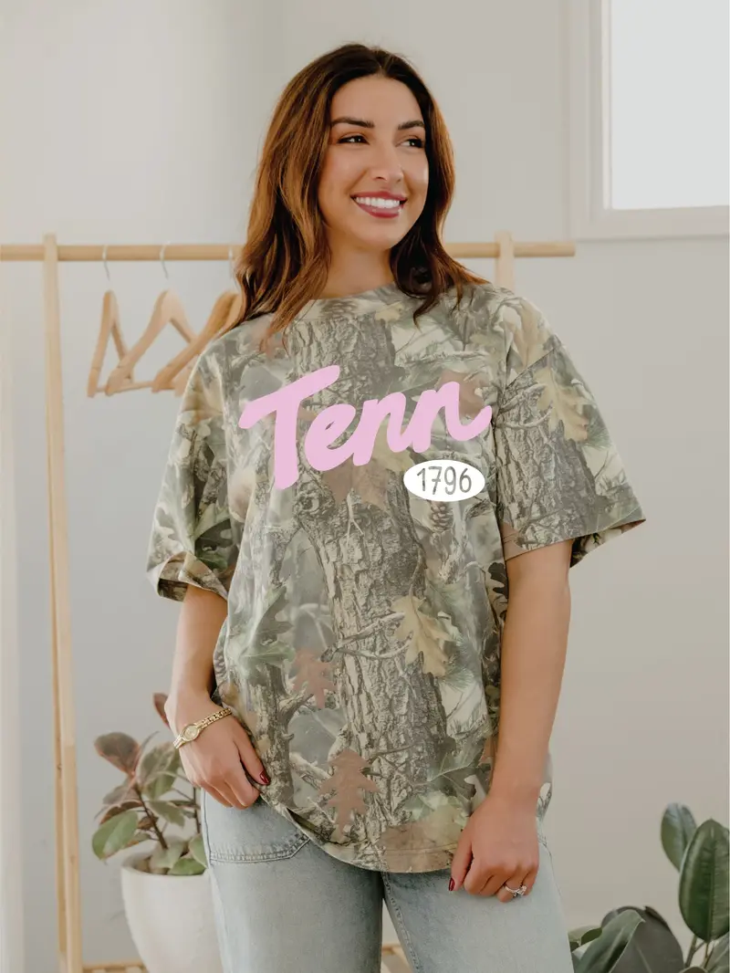 Tennessee Tenn Established Script Camouflage Tee 1