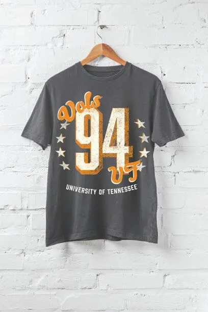 Tennessee Vols Jersey Patch Smoke Heavyweight Tee 1