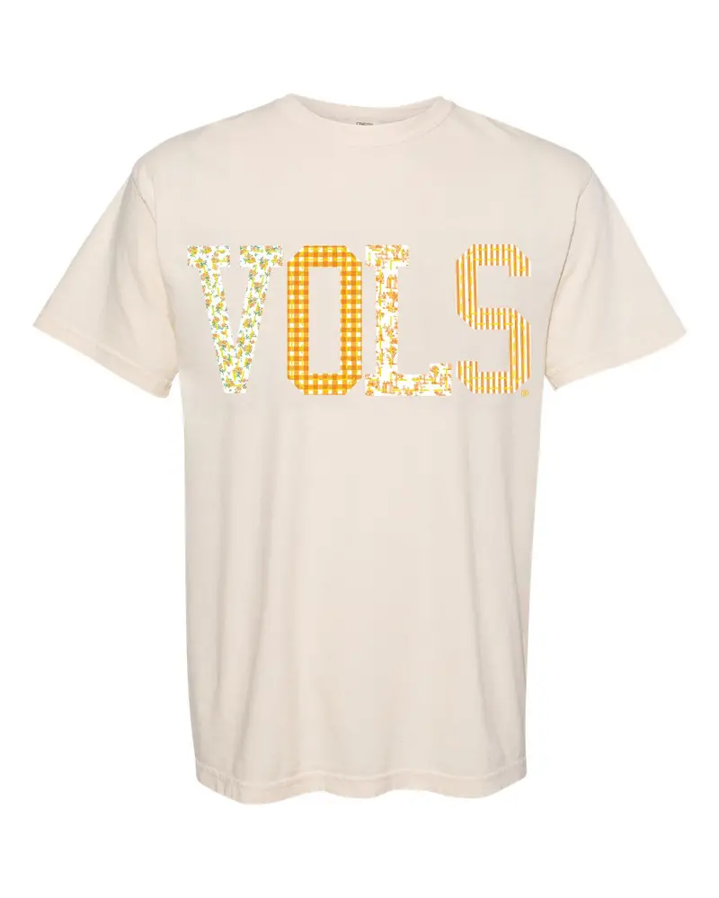 Tennessee Vols Quilted Puff Ink Ivory Cc Tee 1