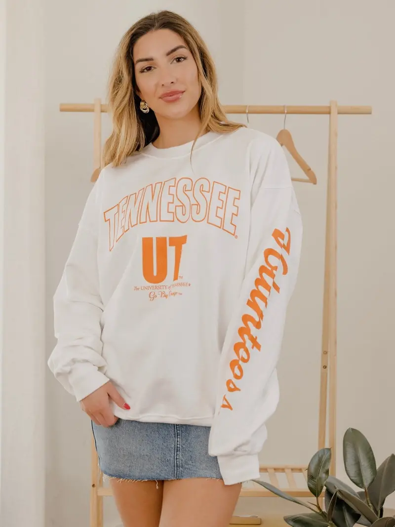 Tennessee Vols Sec Sporty White Sweatshirt 1